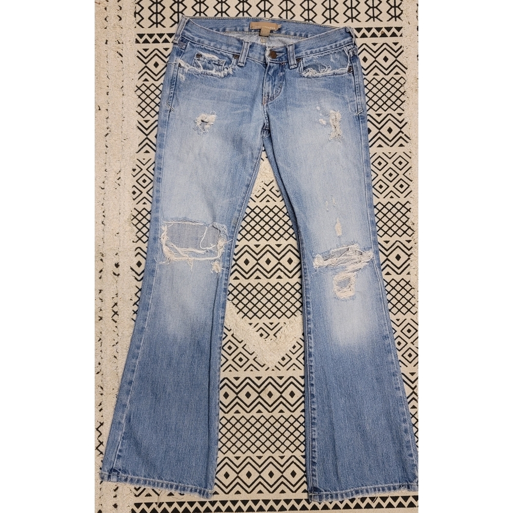 Abercrombie & Fitch Low Rise Distressed Jeans 00S